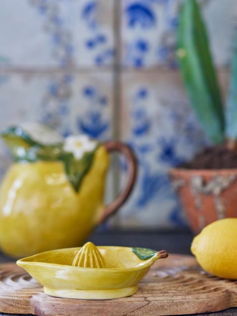 Limone Zitronensaftpresse, Gelb, Steingut
