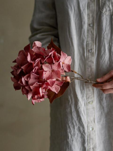 Hydrangea Stilk, Rosa, Kunstige Blomster