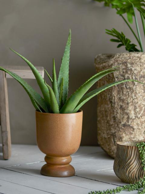 Aloe Artificial Plant, Green, Plastic