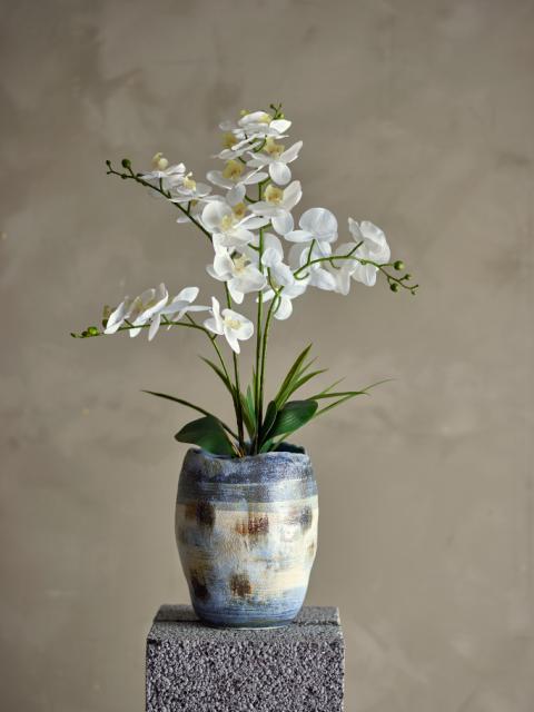 Orchid Artificial Plant, Green, Plastic