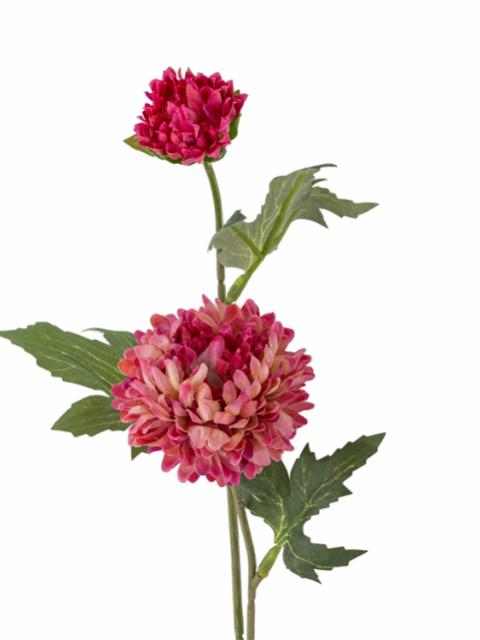 Chrysantemum Tige de Fleur Artificielle, Rose, Plastique