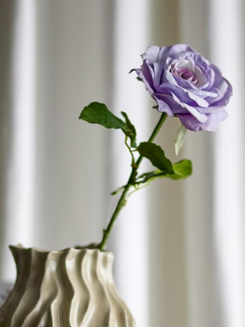 Rose Tige de Fleur Artificielle, Violet, Plastique