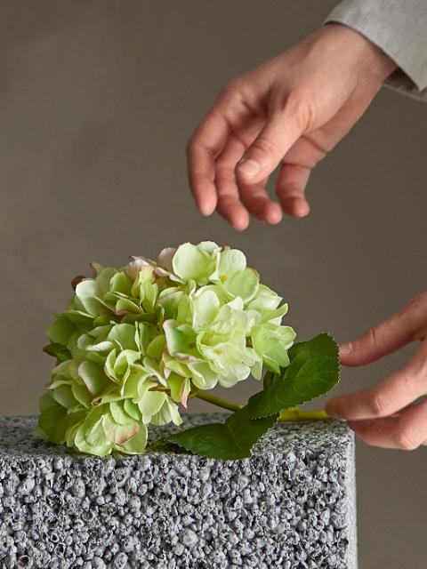 Hydrangea Stilk, Hvid, Kunstige Blomster