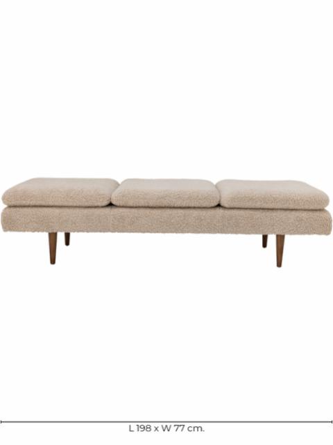Pione Daybed, Natur, Polyester