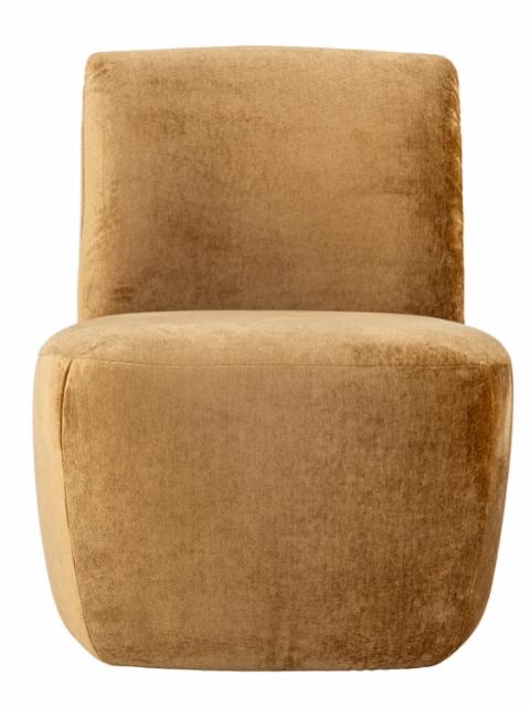 Almonde Lounge Chair, Brown, Polyester