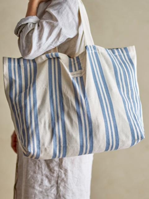 Trina Shopping Bag, Blue, Cotton