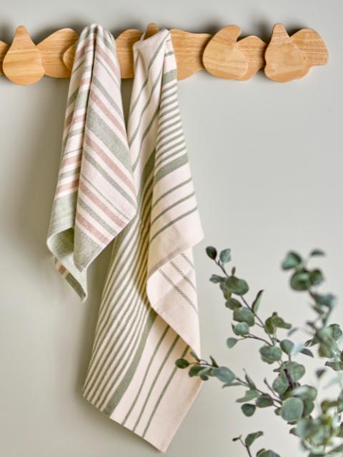 Nuoro Kitchen Towel, Green, Cotton OEKO-TEX®
