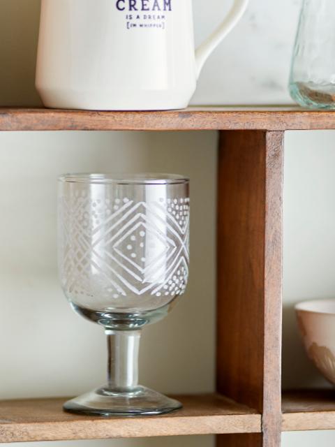 Kiyomi Wine Glass, Clear, Recycled Glass