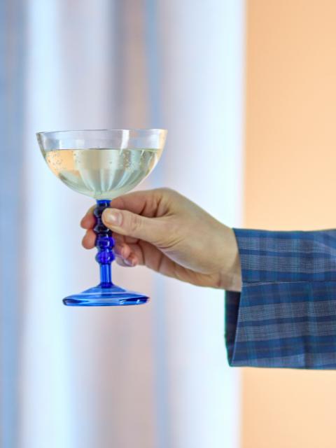Noemi Cocktailglas, Blue, Glas