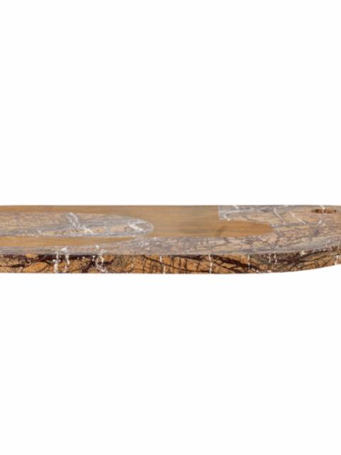 Abrianna Cutting Board, Brown, Marble