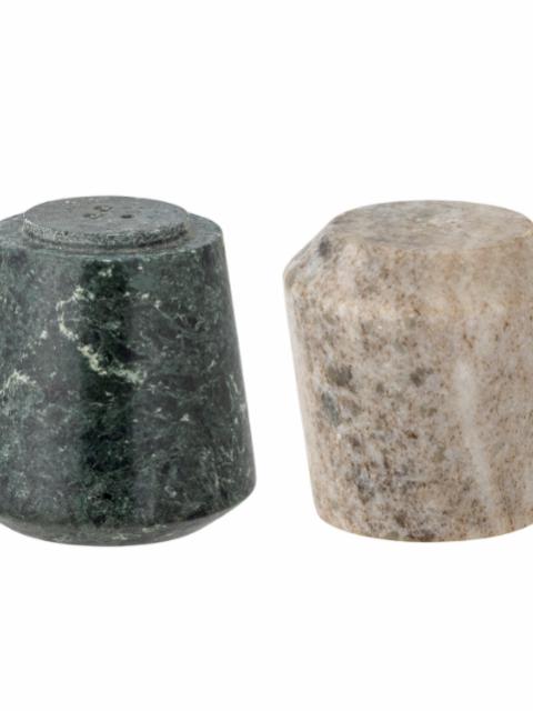 Duo Salt & Pebersæt, Grøn, Marmor