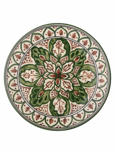 Karlie Plate, Green, Stoneware