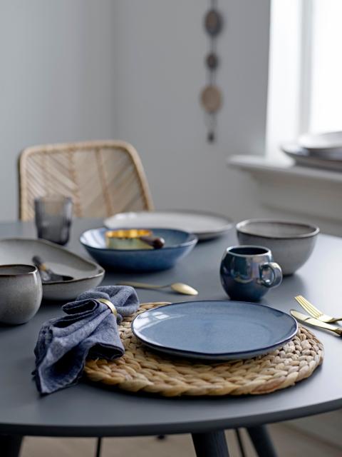 Sandrine Dinnerware Set, Blue, Stoneware
