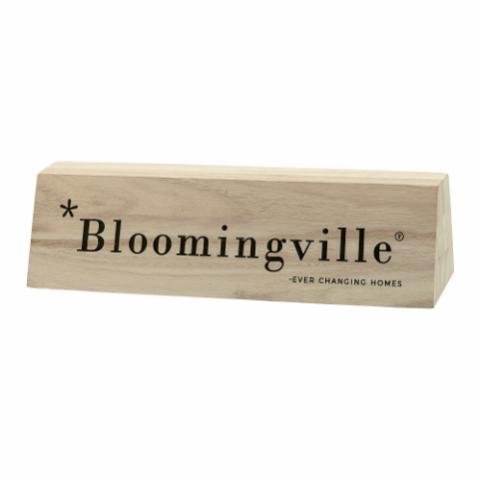 Bloomingville Desk Sign, Natur, Træ