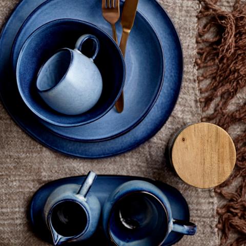 Sandrine Mug, Blue, Stoneware