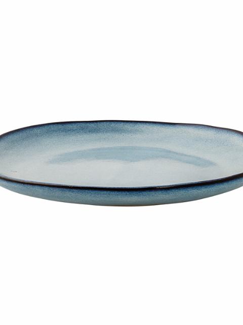 Sandrine Plate, Blue, Stoneware