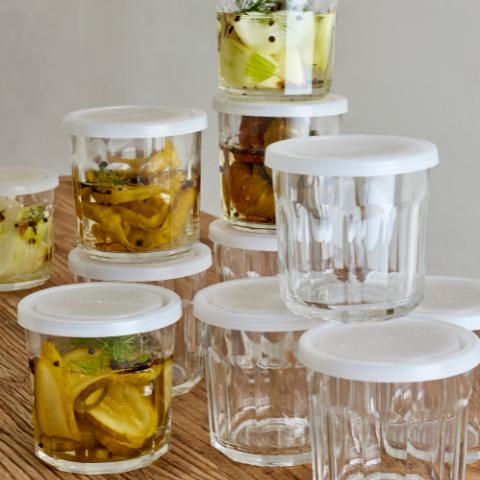 Tessa Cruche avec couvercle , Dégager, Verre