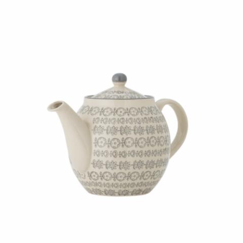 Karine Teapot, Grey, Stoneware