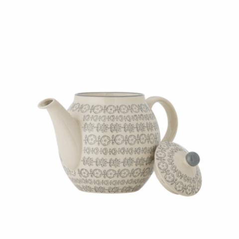 Karine Teekanne, Grau, Steingut