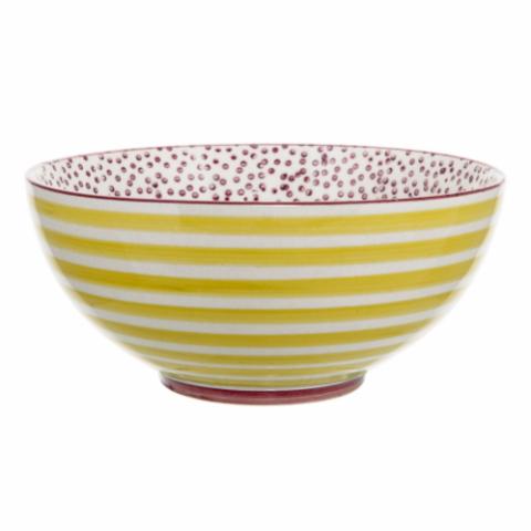 Patrizia Bowl, Yellow, Stoneware