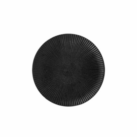 Neri Plate, Black, Stoneware