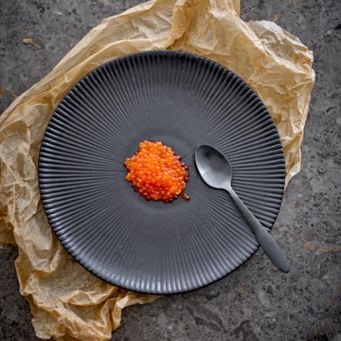 Neri Assiette, Noir, Grès