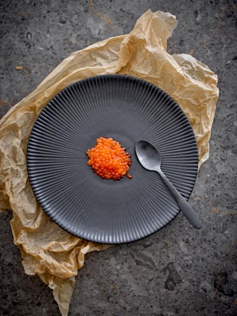 Neri Plate, Black, Stoneware
