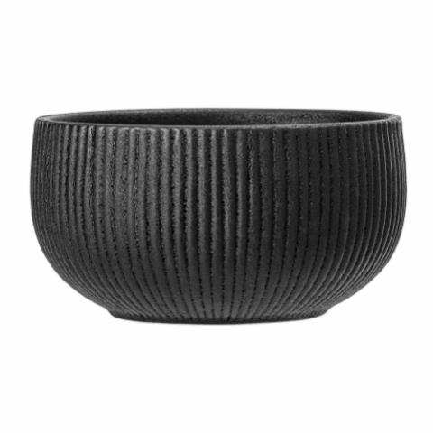 Neri Bowl, Black, Stoneware