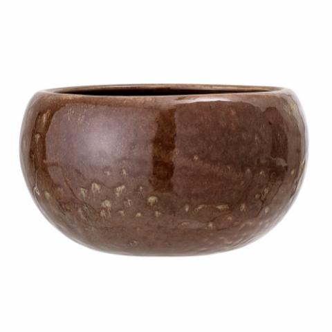 Gisli Flowerpot, Brown, Stoneware