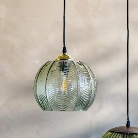Adar Pendant Lamp, Green, Glass