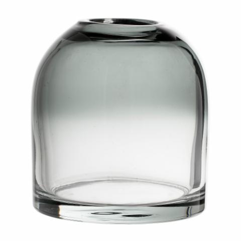 Magrethe Vase, Grå, Glas