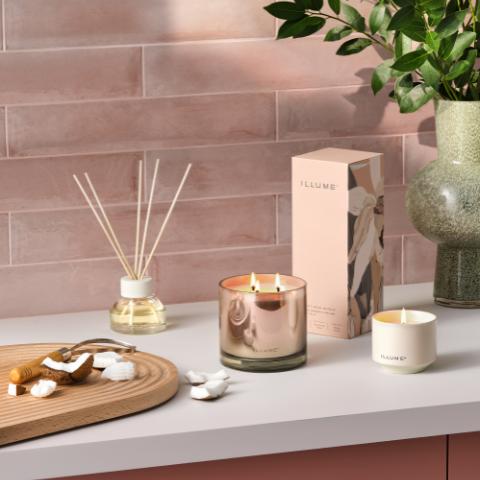 Coconut Milk Mango Diffuseur de parfum, Rose,