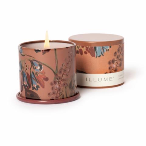 Terra Tabac Demi Vanity Tin Candle, Brown,
