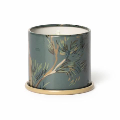Hinoki Sage Demi Vanity Tin Candle, Green,