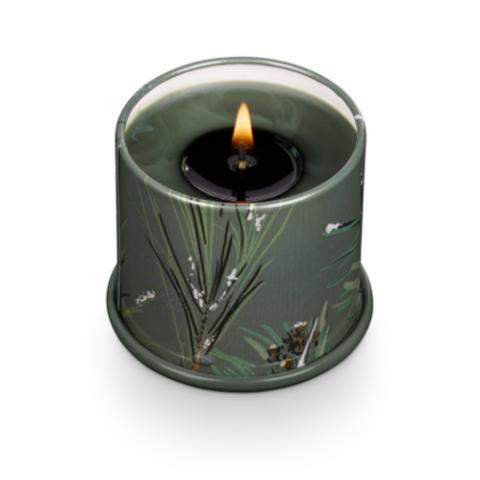 Balsam & Cedar Demi Vanity Tin Bougie, Verte,