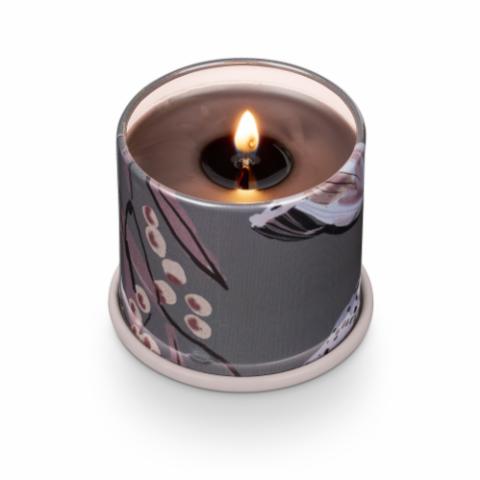 Woodfire Demi Vanity Tin Bougie, Marron,