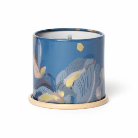 Citrus Crush Demi Vanity Tin Candle, Blue,