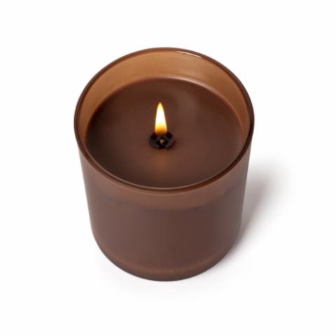 Terra Tabac Box Glass Candle, Braun,