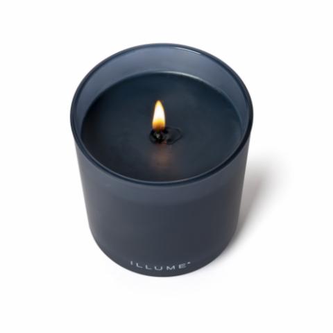 Hidden Lake Box Glass Candle, Blau,