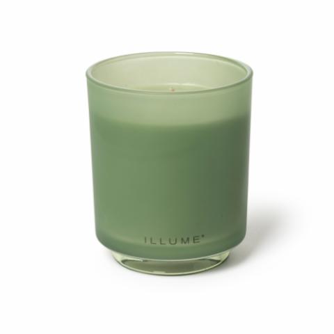 Hinoki Sage Box Glass Candle, Green,