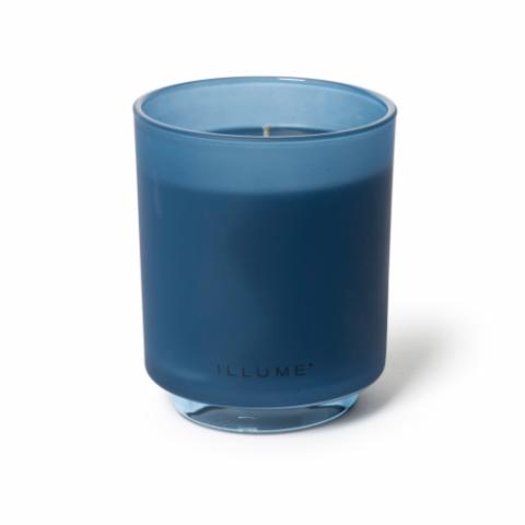 Citrus Crush Box Glass Candle, Bleu,