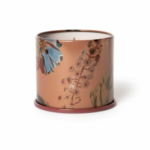 Terra Tabac Vanity Tin Candle, Brown,