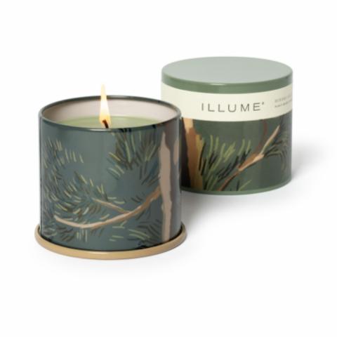 Hinoki Sage Vanity Tin Candle, Green,