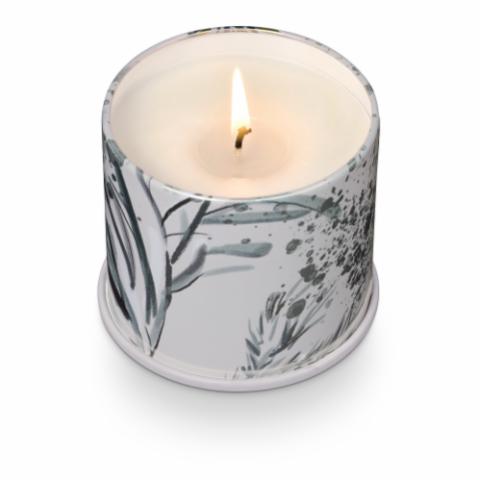 Winter White Vanity Tin Candle, White,