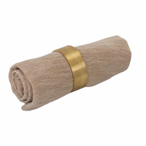 Laurie Napkin Ring, Gold, Brass