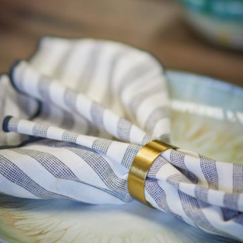 Laurie Rond de serviette, Or, Laiton