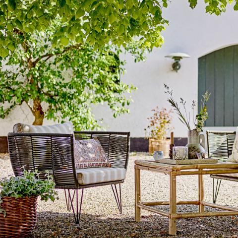 Mundo Lounge Chair, Black, Metal