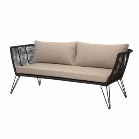 Mundo Sofa, Sort, Metal
