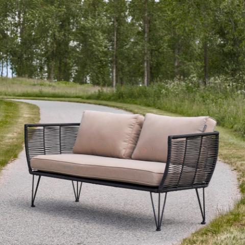 Mundo Sofa, Black, Iron