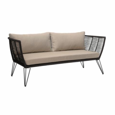 Mundo Sofa, Black, Metal